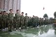 新生軍訓(xùn)場(chǎng)景