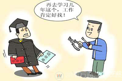 大學生“回爐”學技術 只為了能找到一個好工作
