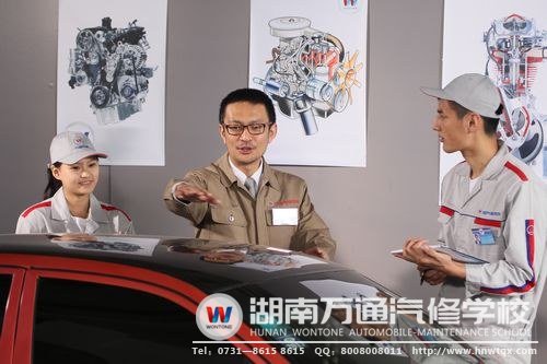 湖南萬通以市場為導向，傳授學子先進的汽車維修技能